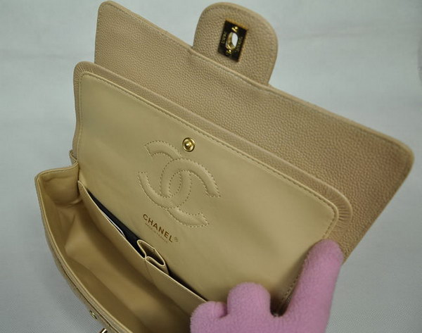 Chanel 2.55 Quilted Flap Bag 1112 Apricot with Gold Hardware