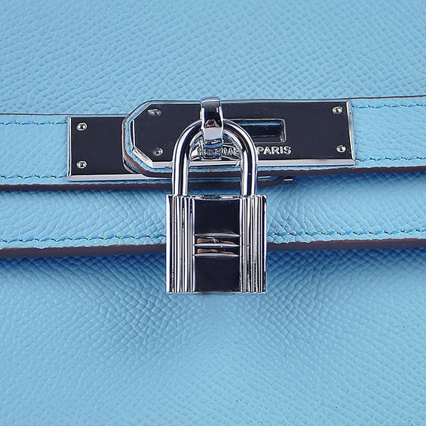 Hermes Kelly 32cm Bags Togo Leather Light Blue