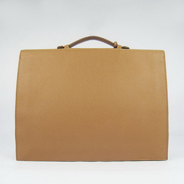 Hermes Sac Depeche 38cm Briefcase Clemence Camel