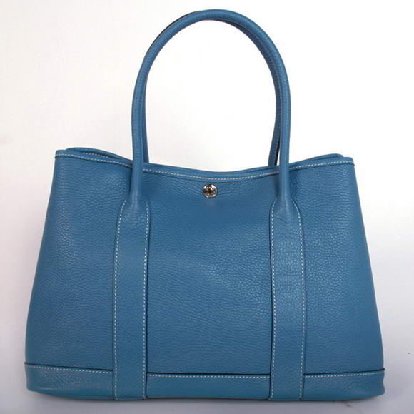 Hermes Garden Party 36CM Bag Clemence Blue