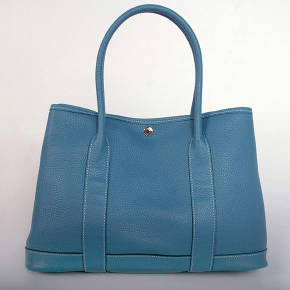 Hermes Garden Party 36CM Bag Clemence Blue