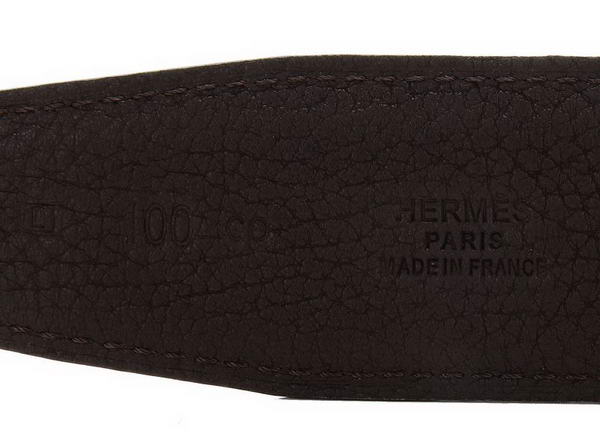 Hermes Belts Original Leather Diamond Everose Coffee