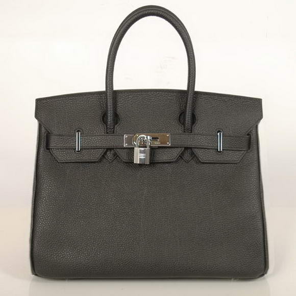 Hermes Birkin 30CM Tote Bags Smooth Togo Leather Black