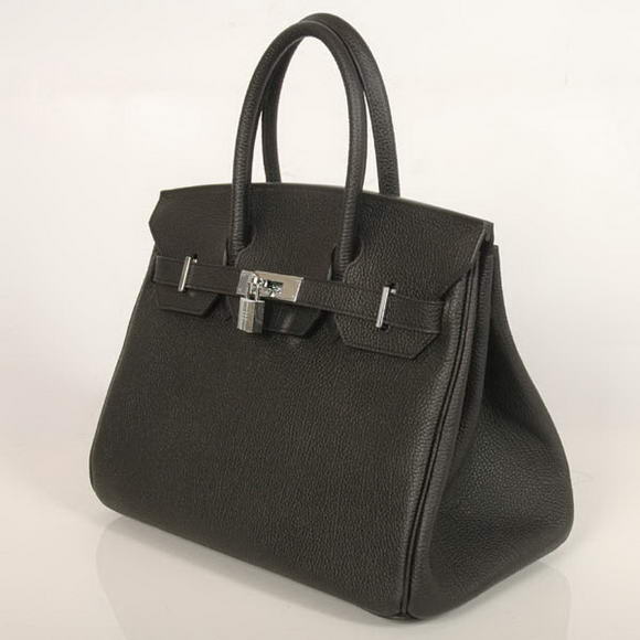 Hermes Birkin 30CM Tote Bags Smooth Togo Leather Black