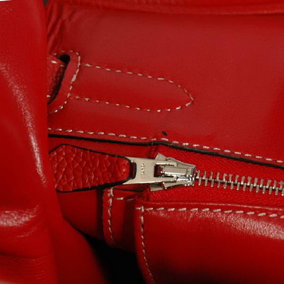 Hermes Birkin 30CM Tote Bags Smooth Togo Leather Red