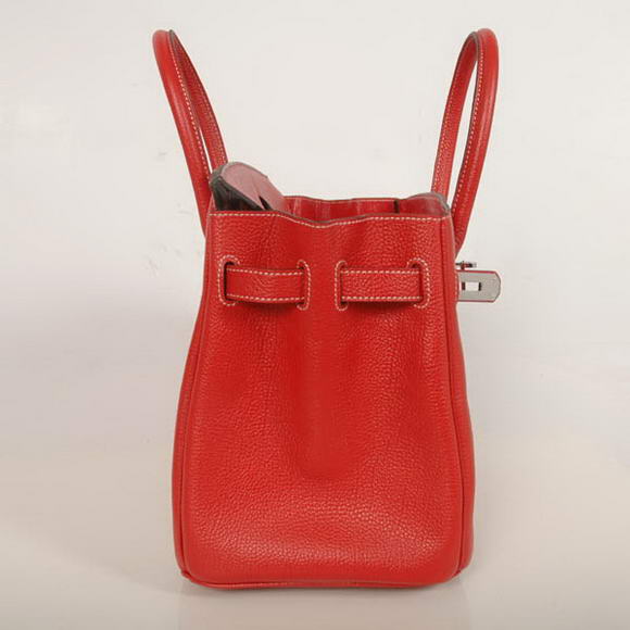 Hermes Birkin 30CM Tote Bags Smooth Togo Leather Red