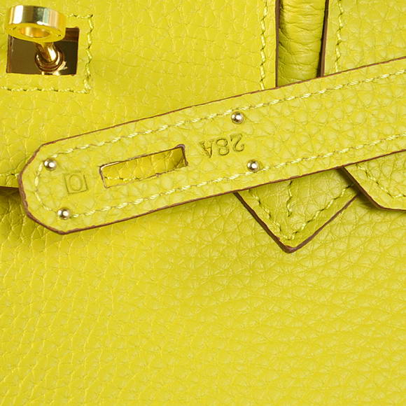 Hermes Birkin 35CM Tote Bags Togo Leather Lemon Golden