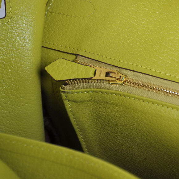 Hermes Birkin 35CM Tote Bags Togo Leather Lemon Golden