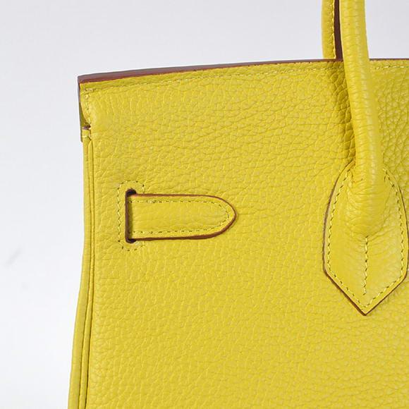 Hermes Birkin 35CM Tote Bags Togo Leather Lemon Golden