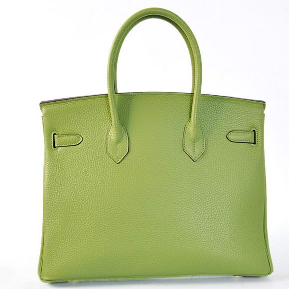 Hermes Birkin 35CM Tote Bags Togo Leather Light Green Golden