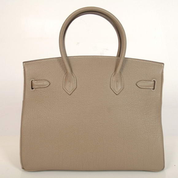 Hermes Birkin 35CM Tote Bags Smooth Togo Leather Dark Grey Golden