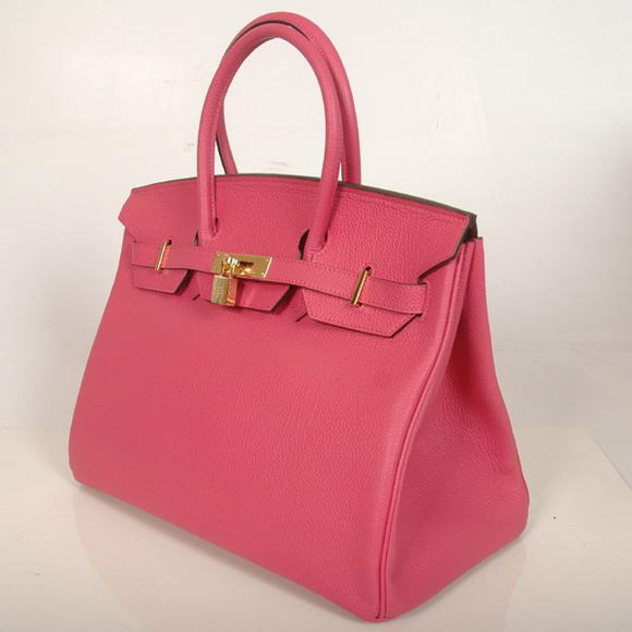 Hermes Birkin 35CM Tote Bags Smooth Togo Leather Peach Golden