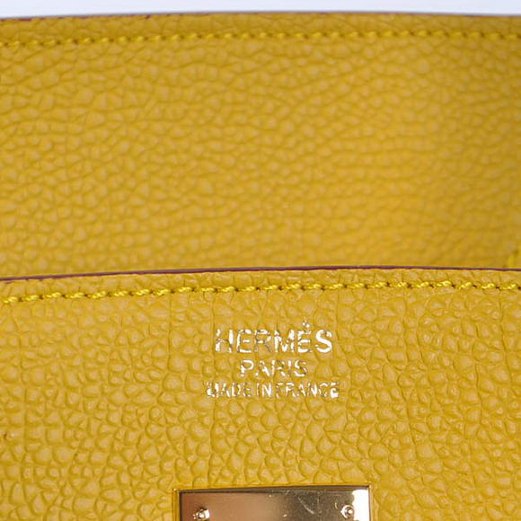 Hermes Birkin 35CM Tote Bags Smooth Togo Leather Yellow Golden