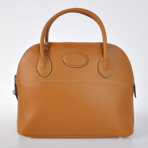 Hermes Bolide 31CM Tote Bags Clemence H1031 Camel