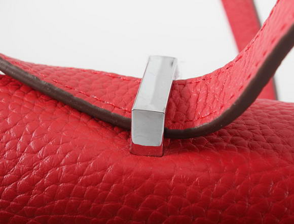 Hermes Constance Bag Red Togo Leather 1622S Silver hardware