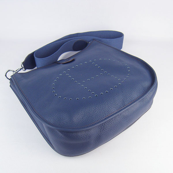 Hermes Evelyne Messenger Bag 6309 Dark Blue