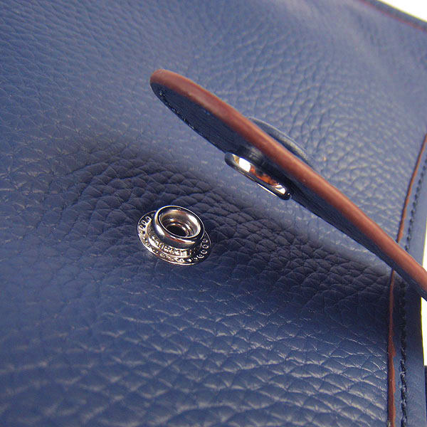 Hermes Evelyne Messenger Bag 6309 Dark Blue