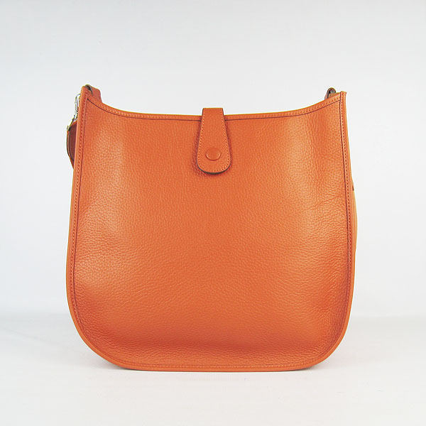 Hermes Cowhide Evelyne Messenger Bag 6309 Orange