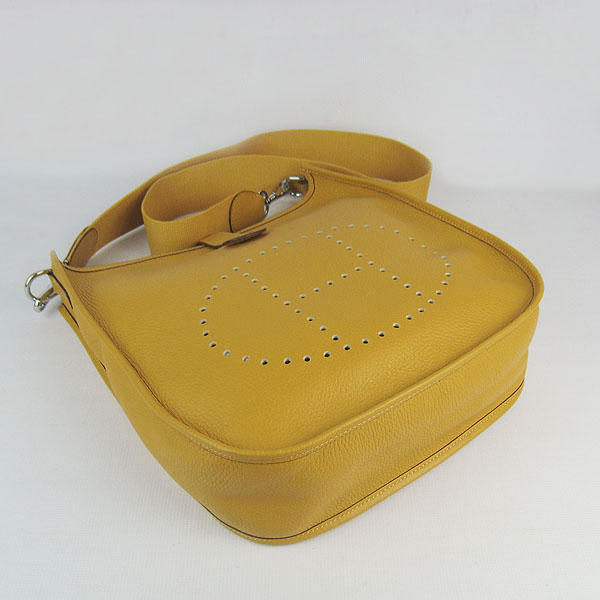 Hermes Cowhide Evelyne Messenger Bag 6309 Yellow