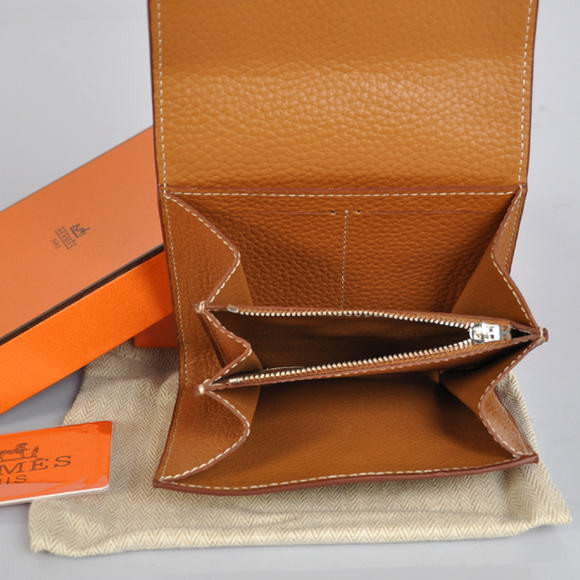 Hermes Constance Wallets Togo Leather A608 Camel