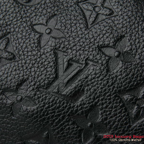Louis Vuitton Monogram Empreinte Speedy Bandouliere 25 M40762 Black