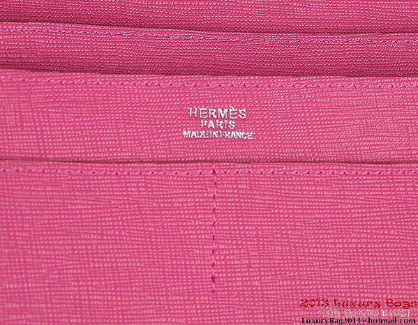 Hermes Dogon Wallet Travel Case H001 Peach