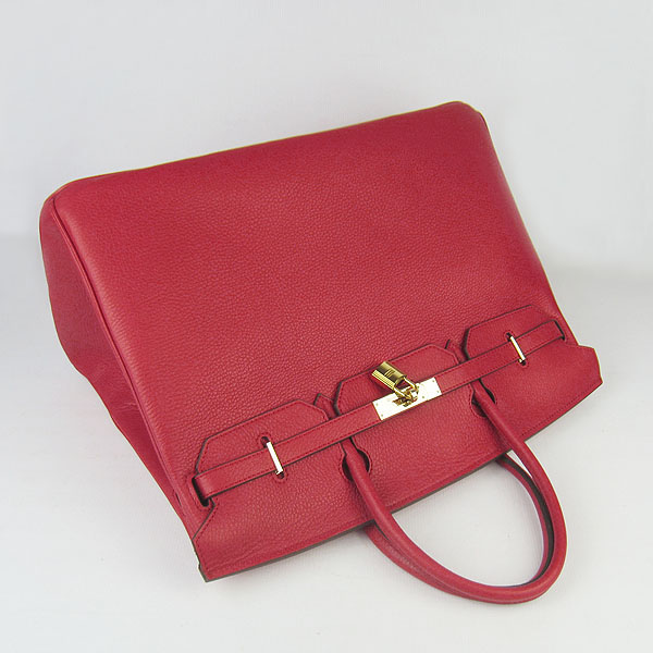 Hermes Birkin 40CM Togo Bag Red 6099 Gold