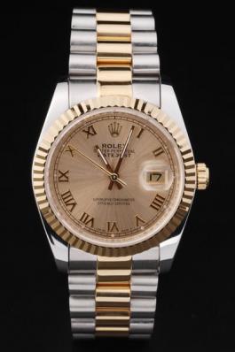 Rolex Datejust Golden Surface Stainless Steel Watch-RD2408