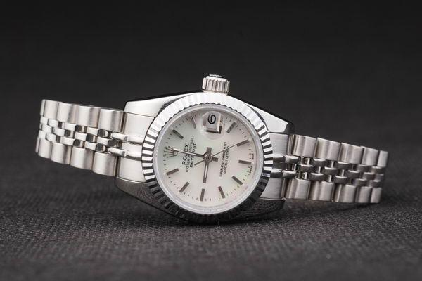 Rolex Datejust Mechanism Silver&White Women Watch-RD2456