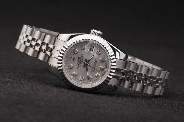 Rolex Datejust Mechanism Silver Cutwork Women Watch-RD2431