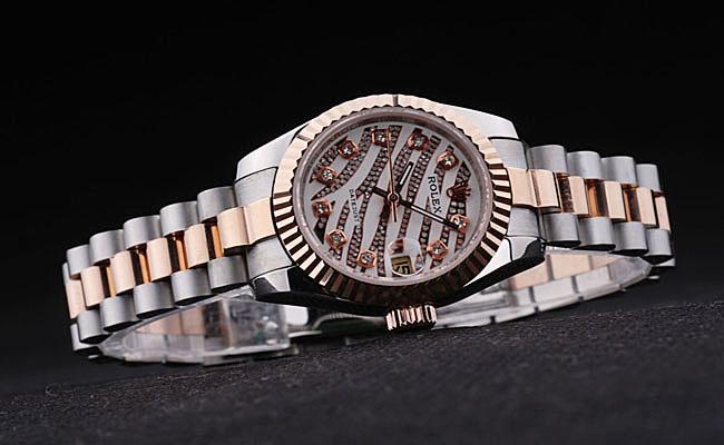 Rolex Datejust Rose Gold Stainless Steel 25mm Watch-RD3761