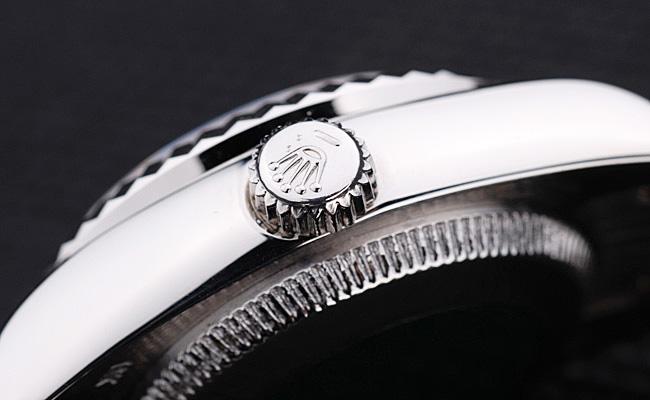 Rolex Datejust Silver&Black Stainless Steel 25mm Watch-RD3790
