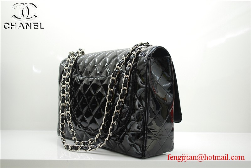 Chanel Classic Flap Bag 36070 Black with Silver chain