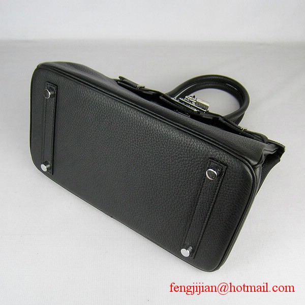 Hermes Birkin 30cm Togo Leather Bag Black 6088