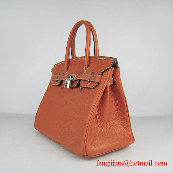 Hermes Birkin 30cm Togo Bag Light Orange 6088