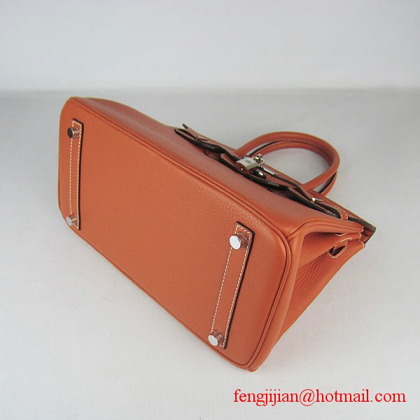 Hermes Birkin 30cm Togo Bag Light Orange 6088