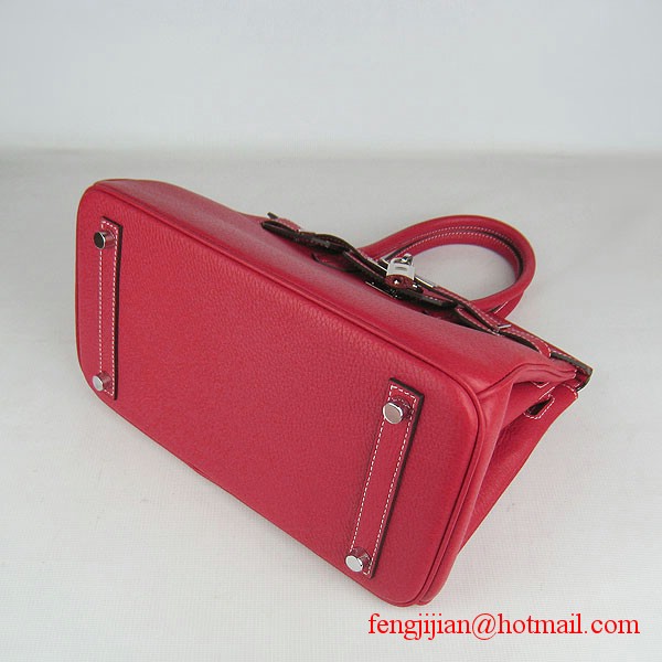 Hermes Birkin 30cm Togo Leather Bag Red 6088