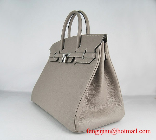 Hermes Birkin 40cm Togo Bag Grey 6099