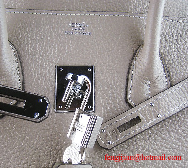 Hermes Birkin 40cm Togo Bag Grey 6099