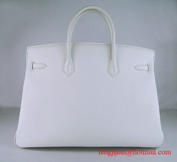 Hermes Birkin 40cm Togo Bag 6099 Light White gold padlock