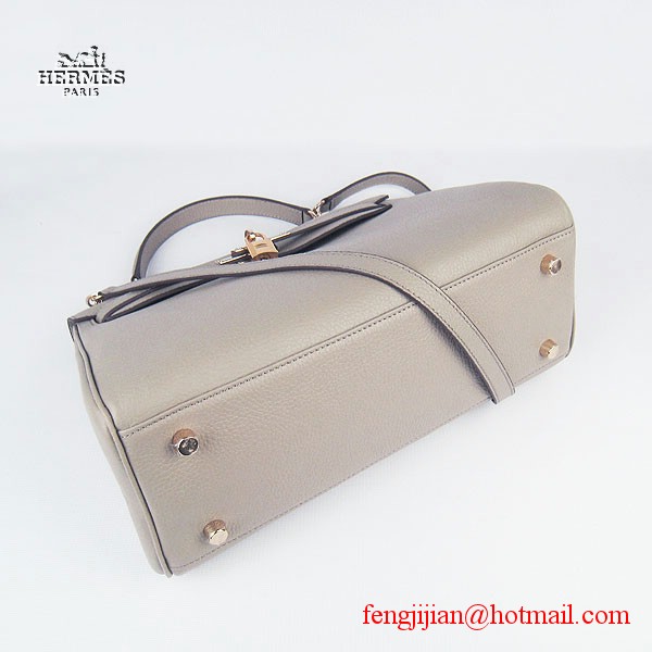 Hermes Kelly 32cm Togo Leather Bag Grey 6108