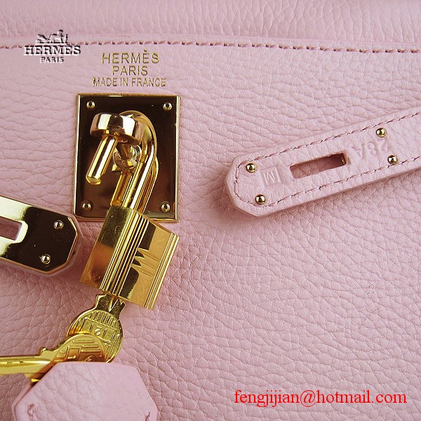 Hermes Kelly 32cm Togo Leather Bag Pink 6108 Gold Hardware