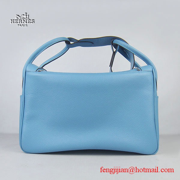 Hermes Women Shoulder Bag Light Blue 6208