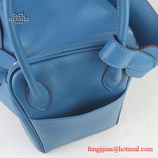 Hermes Lindy Women Shoulder Bag Blue 6208