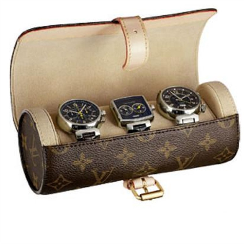 Louis Vuitton Monogram Canvas 3 Watch Case M47530